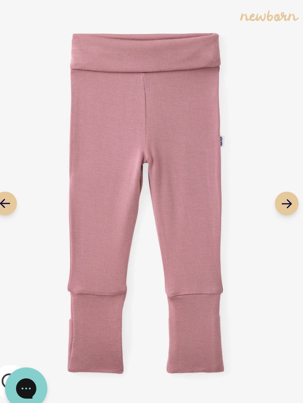 Little Sleepies Rosewood Fold Over Leggings